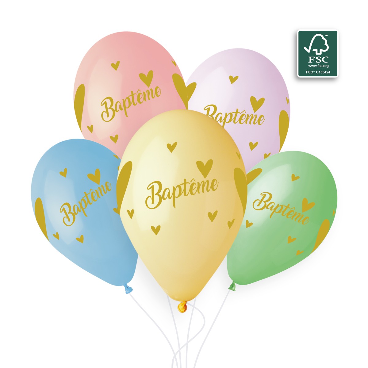 100% FSC-Certified NRL Balloons Bapteme or