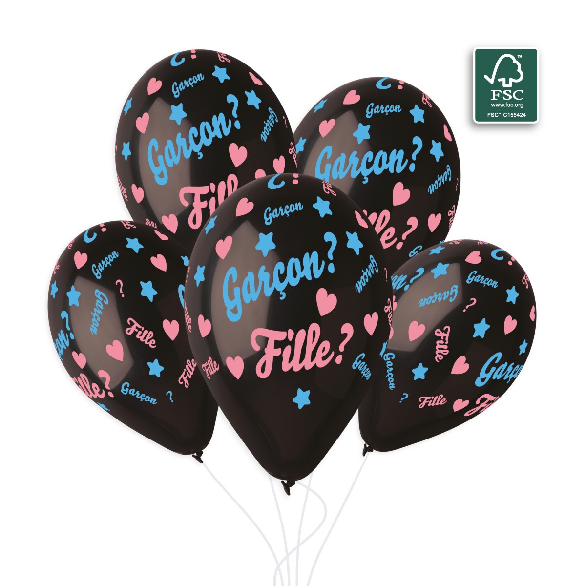 100% FSC-Certified NRL Balloons Gender Reveal