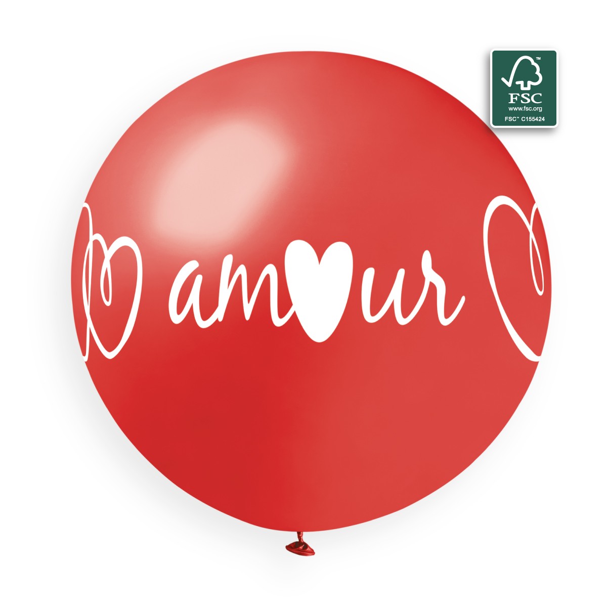 100% FSC-Certified NRL Balloons White Amour & Coeur