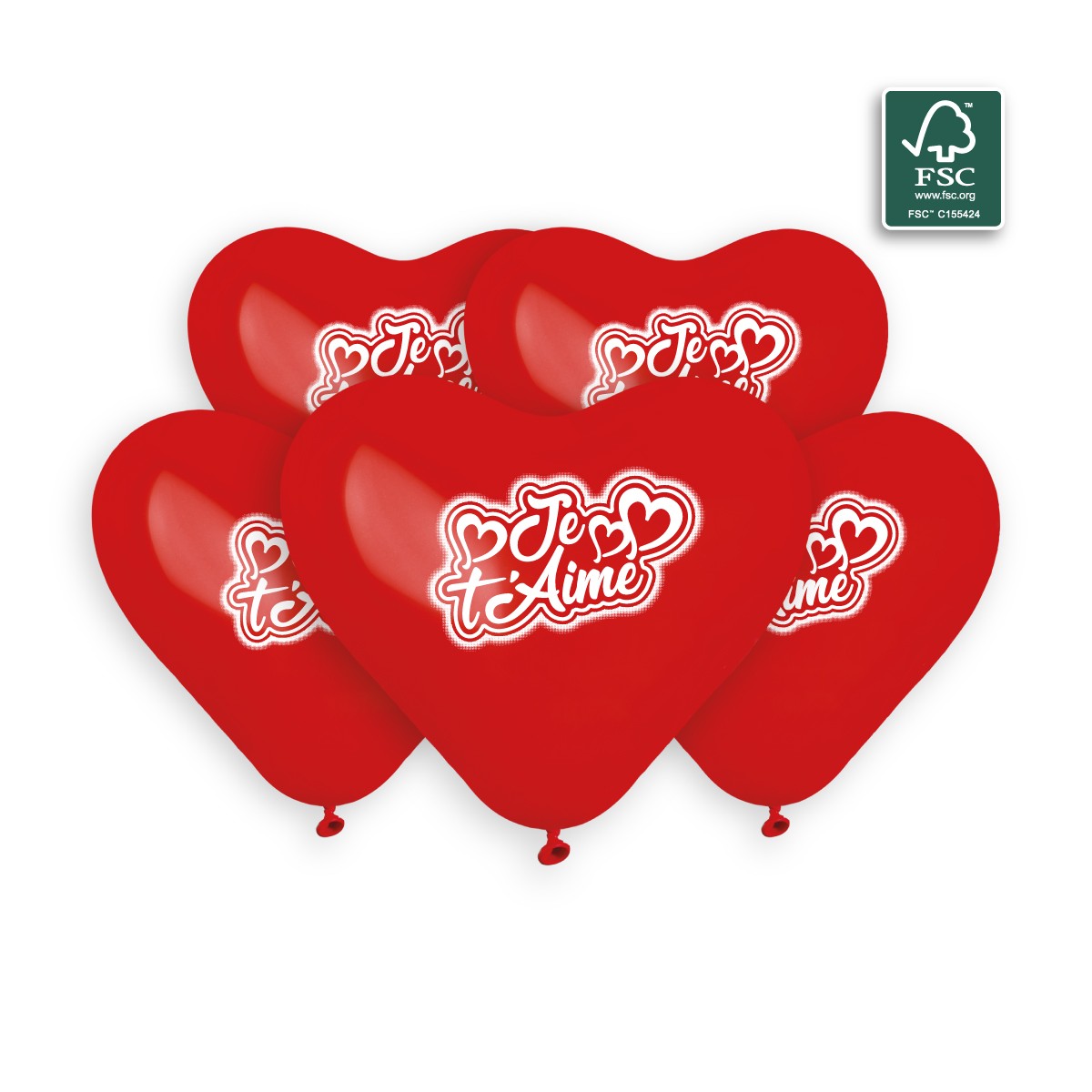 100% FSC-Certified NRL Balloons Je T'Aime
