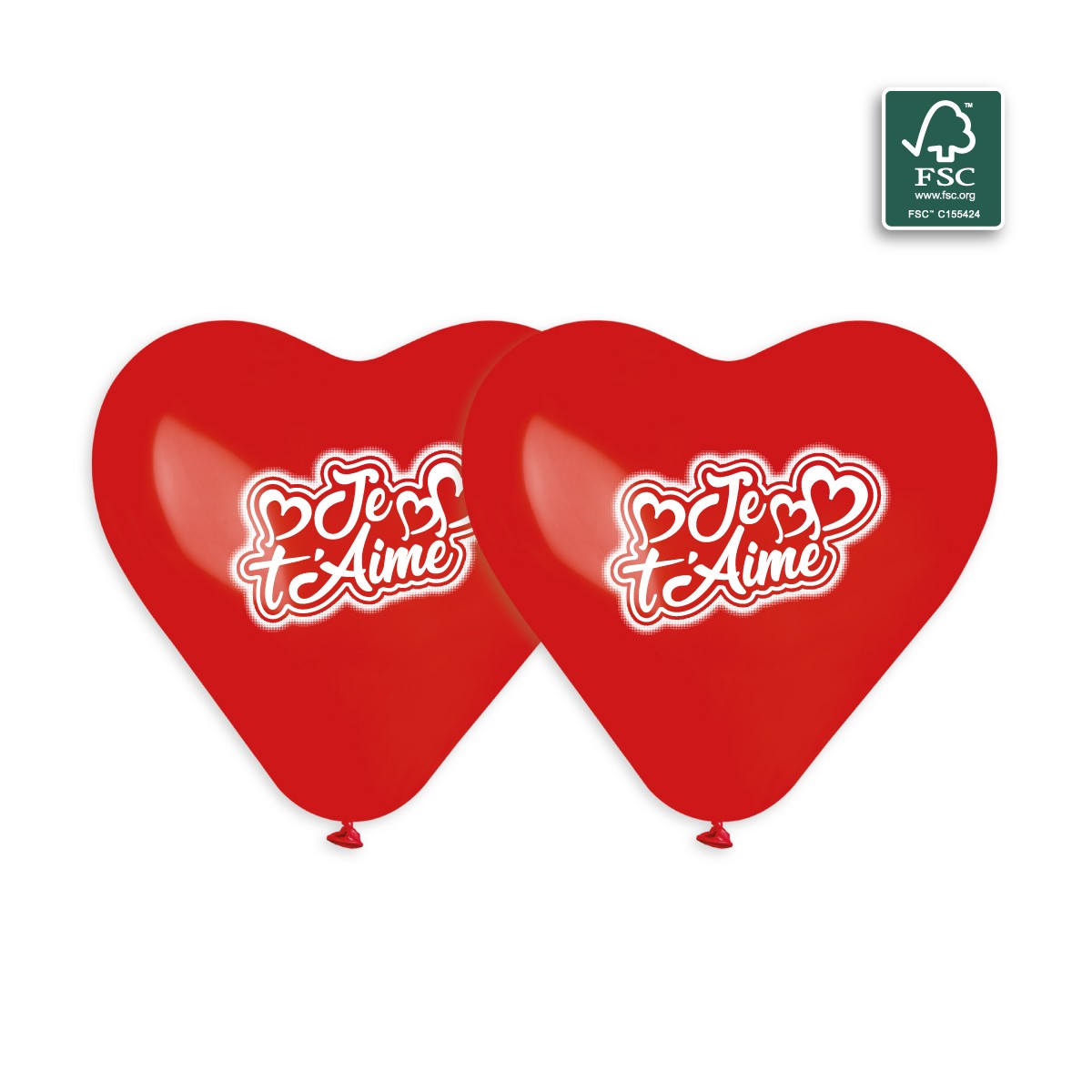 100% FSC-Certified NRL Balloons Je T'Aime