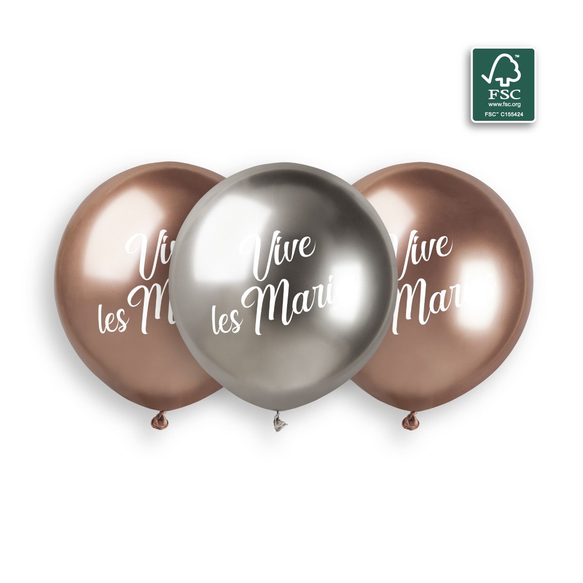 100% FSC-Certified NRL Balloons Vive Les Mariés