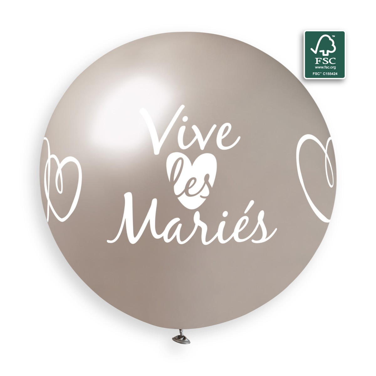 100% FSC-Certified NRL Balloons Vive Les Mariés