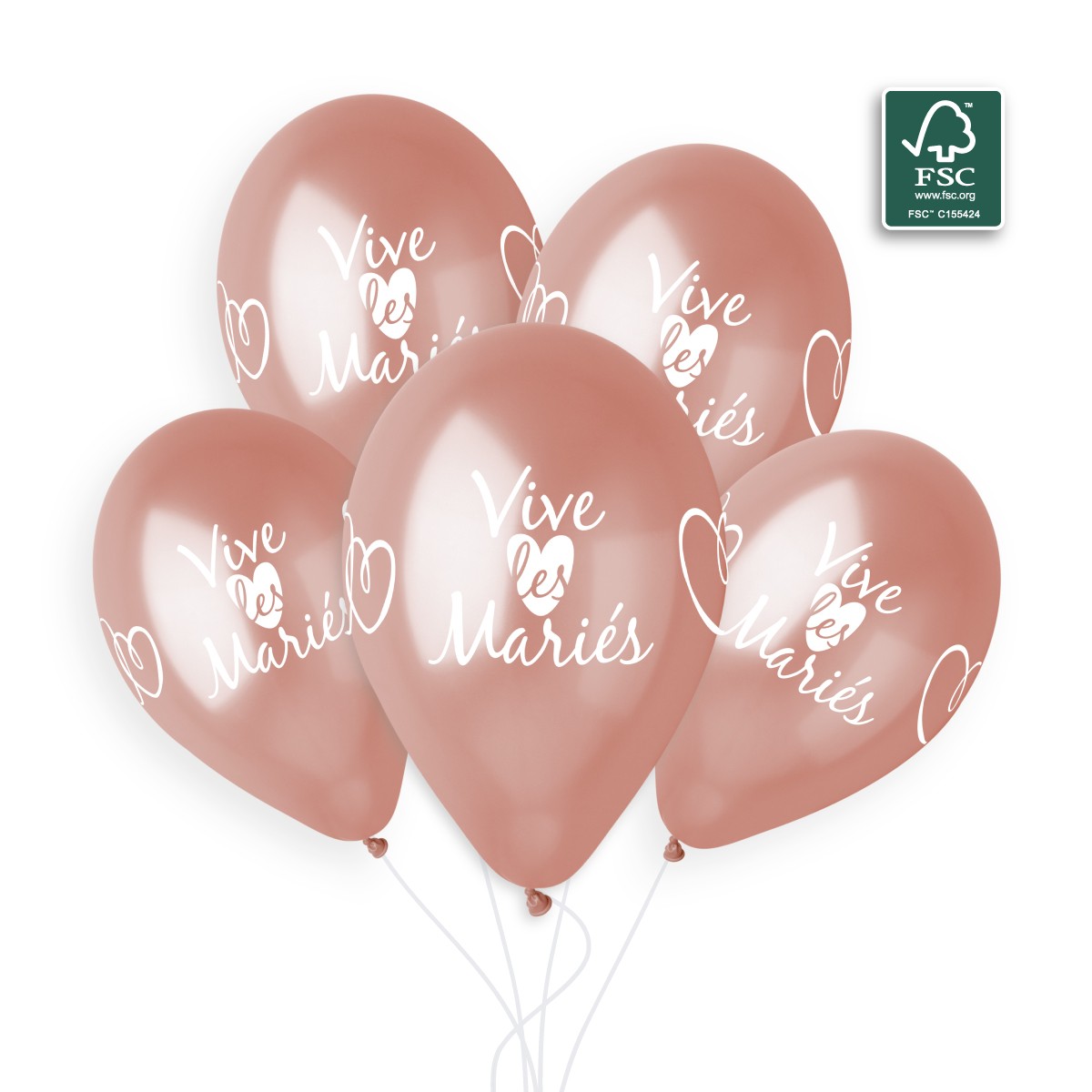100% FSC-Certified NRL Balloons Vive Les Mariés