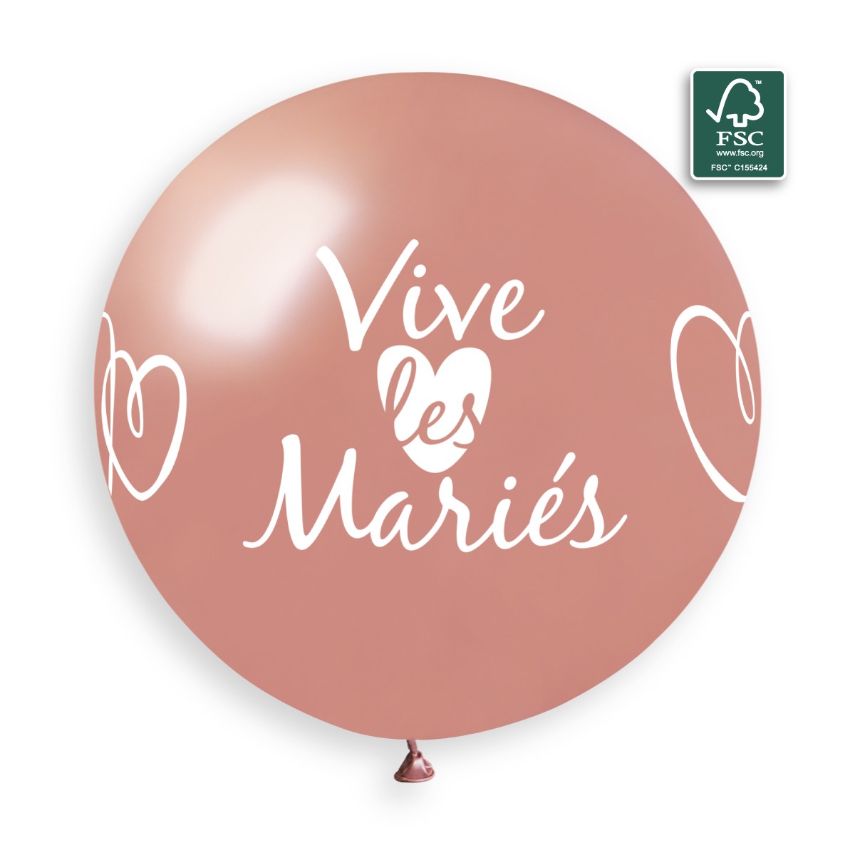 100% FSC-Certified NRL Balloons Vive Les Mariés