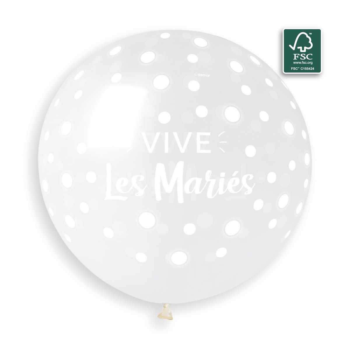 100% FSC-Certified NRL Balloons Vive Les Mariés