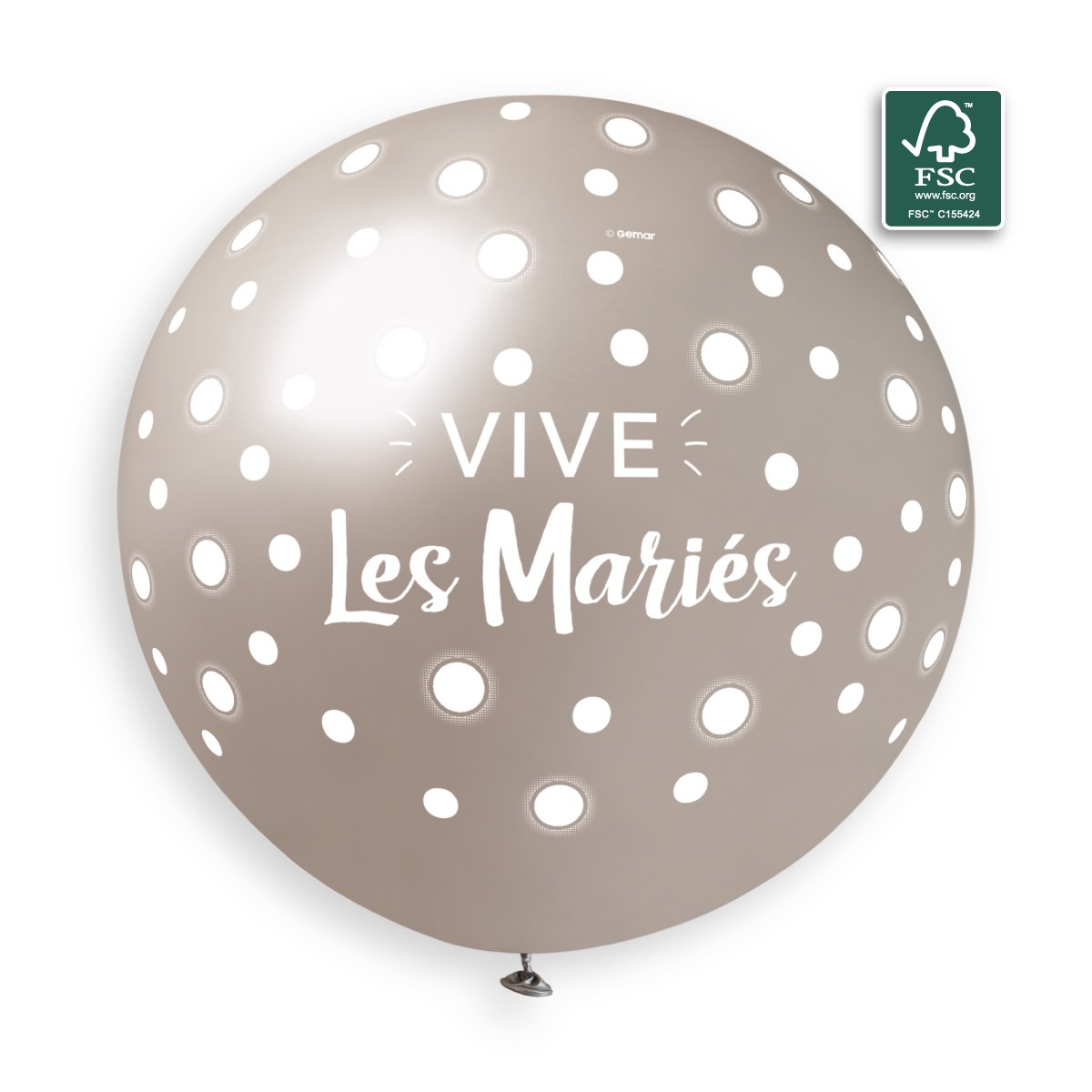 100% FSC-Certified NRL Balloons Vive Les Mariés
