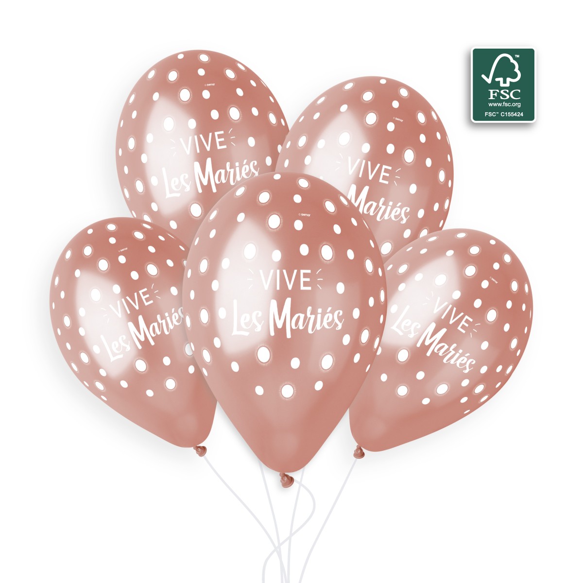100% FSC-Certified NRL Balloons Vive Les Mariés