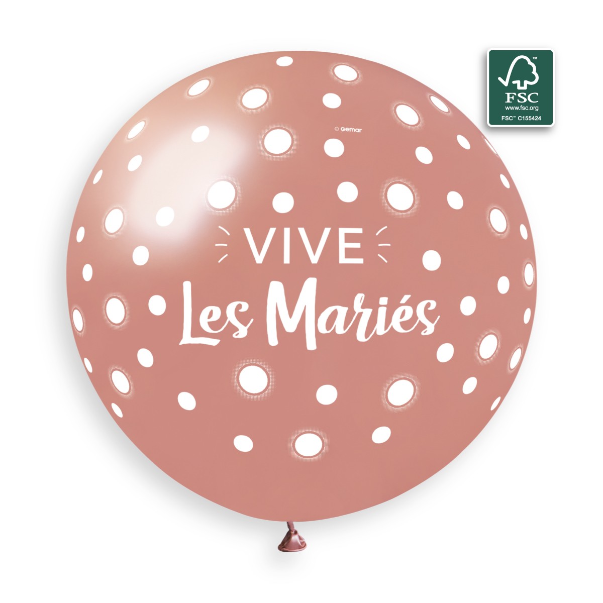 100% FSC-Certified NRL Balloons Vive Les Mariés