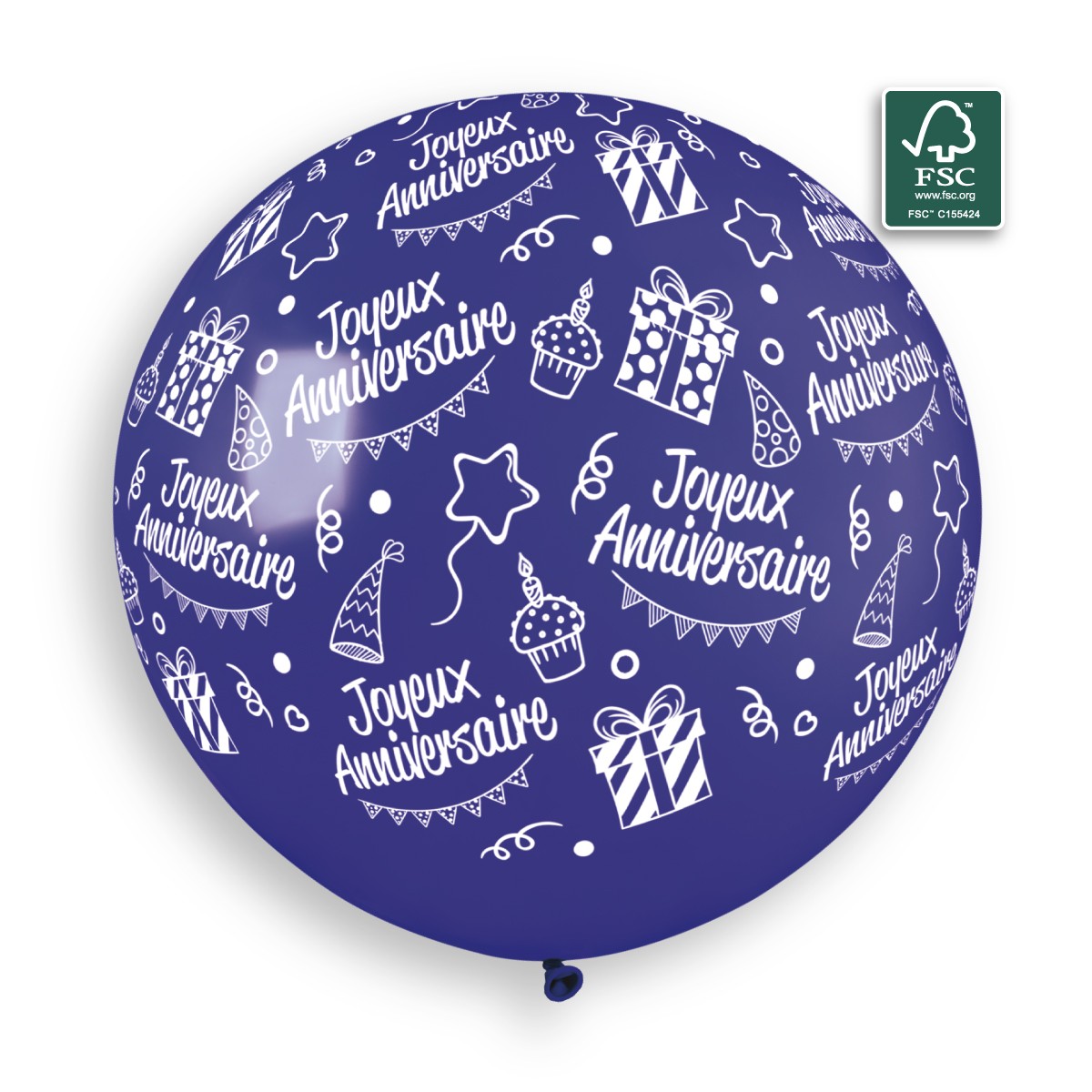 100% FSC-Certified NRL Balloons Joyeux Anniversaire