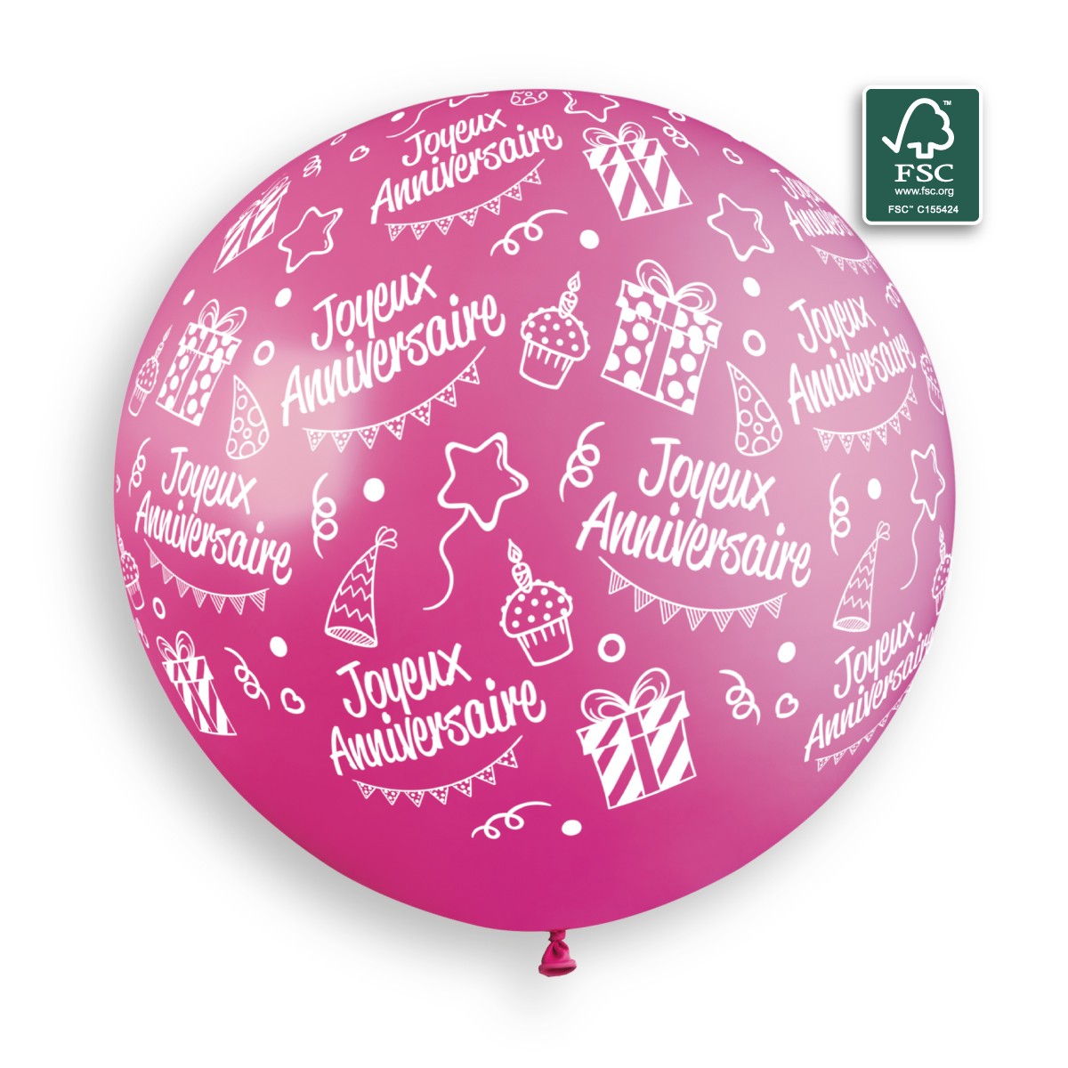 100% FSC-Certified NRL Balloons Joyeux Anniversaire