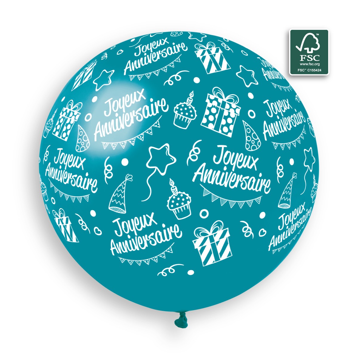 100% FSC-Certified NRL Balloons Joyeux Anniversaire