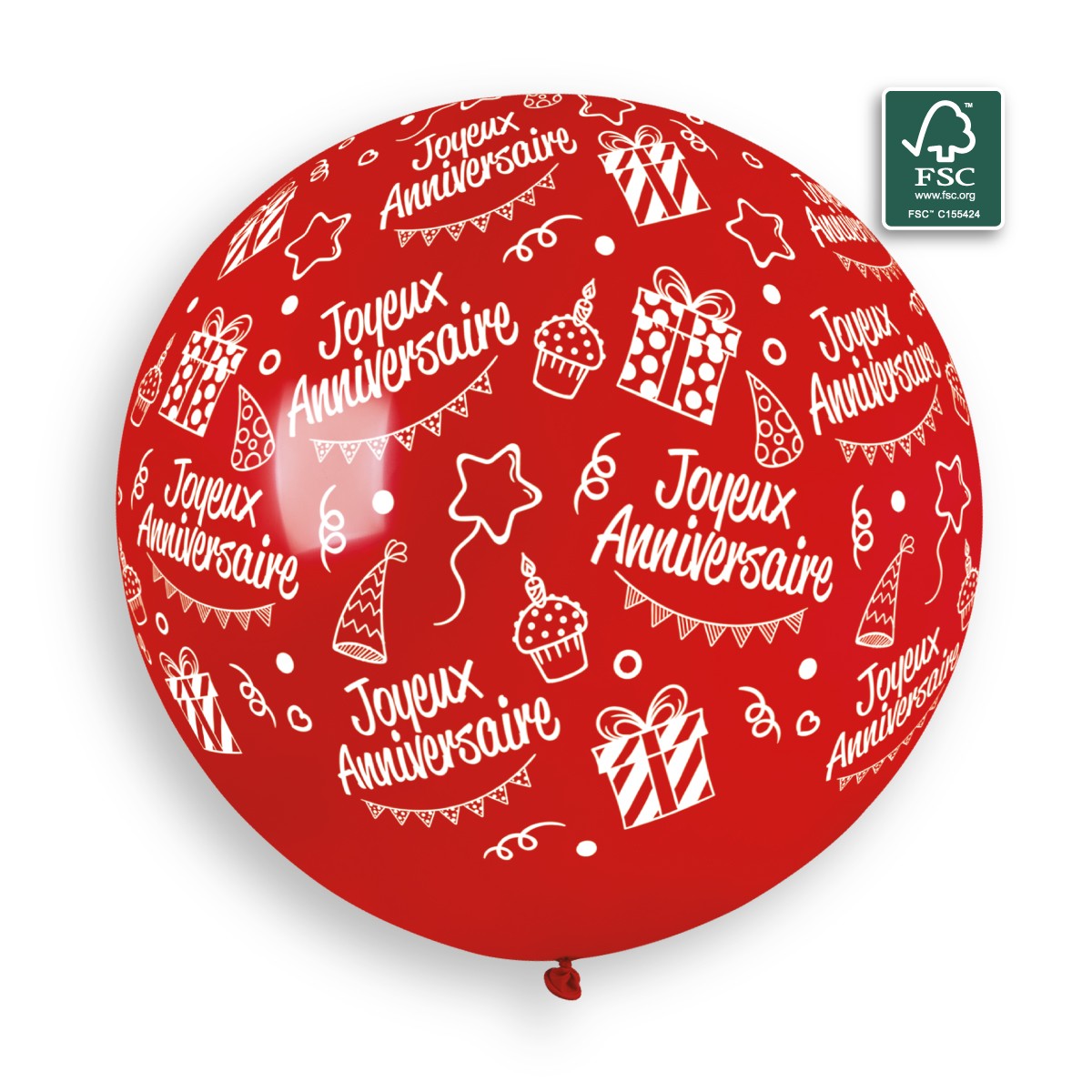 100% FSC-Certified NRL Balloons Joyeux Anniversaire