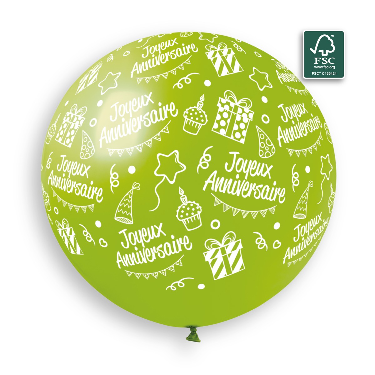 100% FSC-Certified NRL Balloons Joyeux Anniversaire