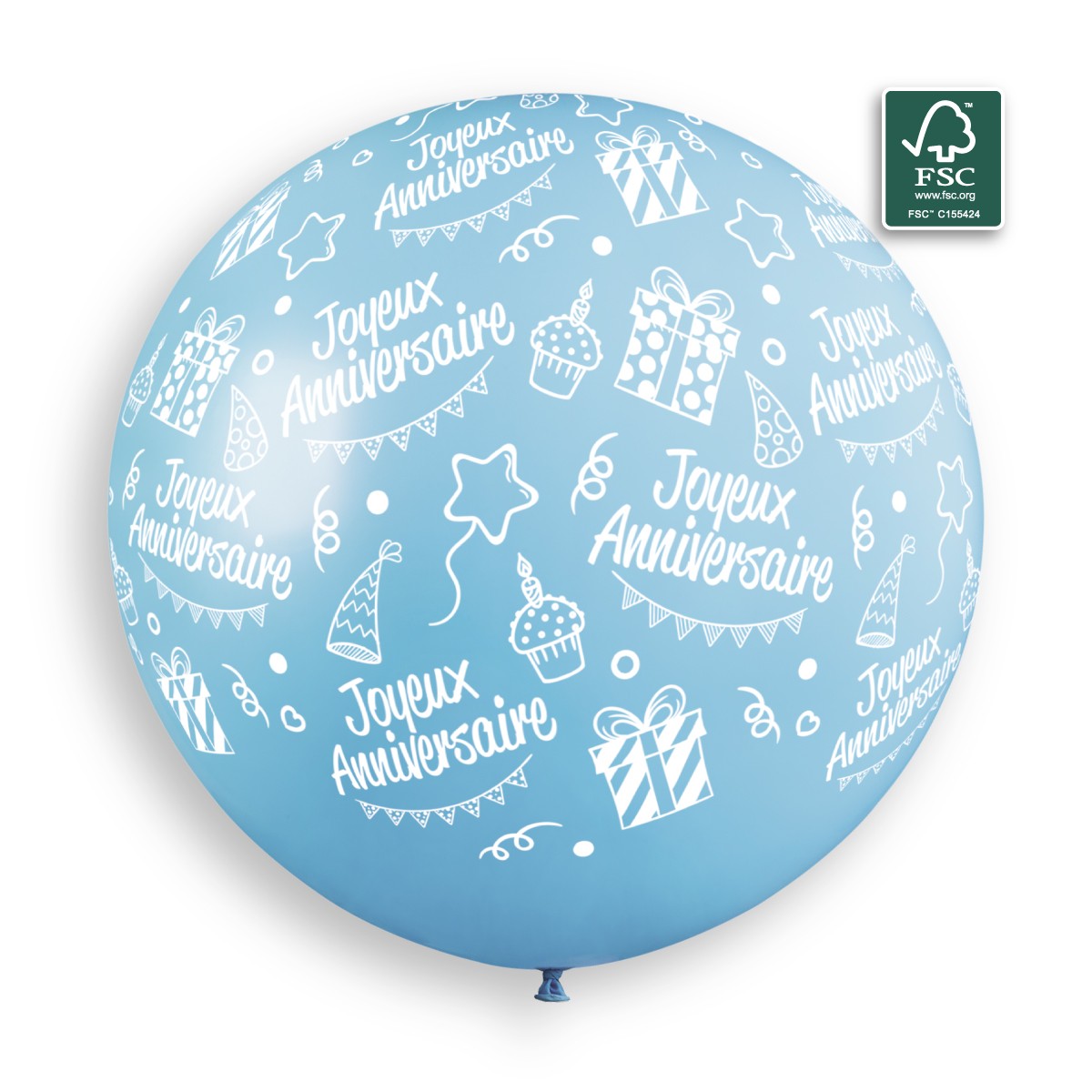 100% FSC-Certified NRL Balloons Joyeux Anniversaire