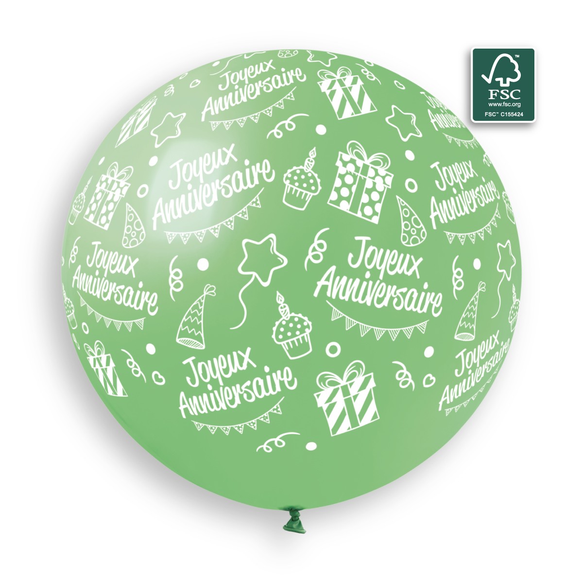 100% FSC-Certified NRL Balloons Joyeux Anniversaire