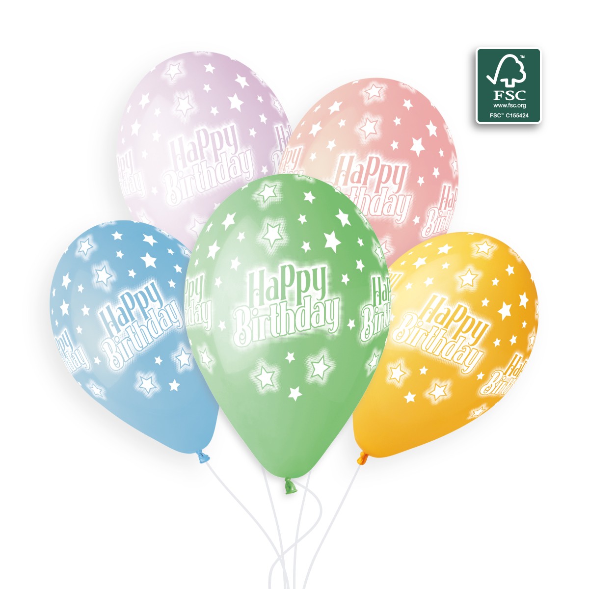 100% FSC-Certified NRL Balloons Happy Birthday