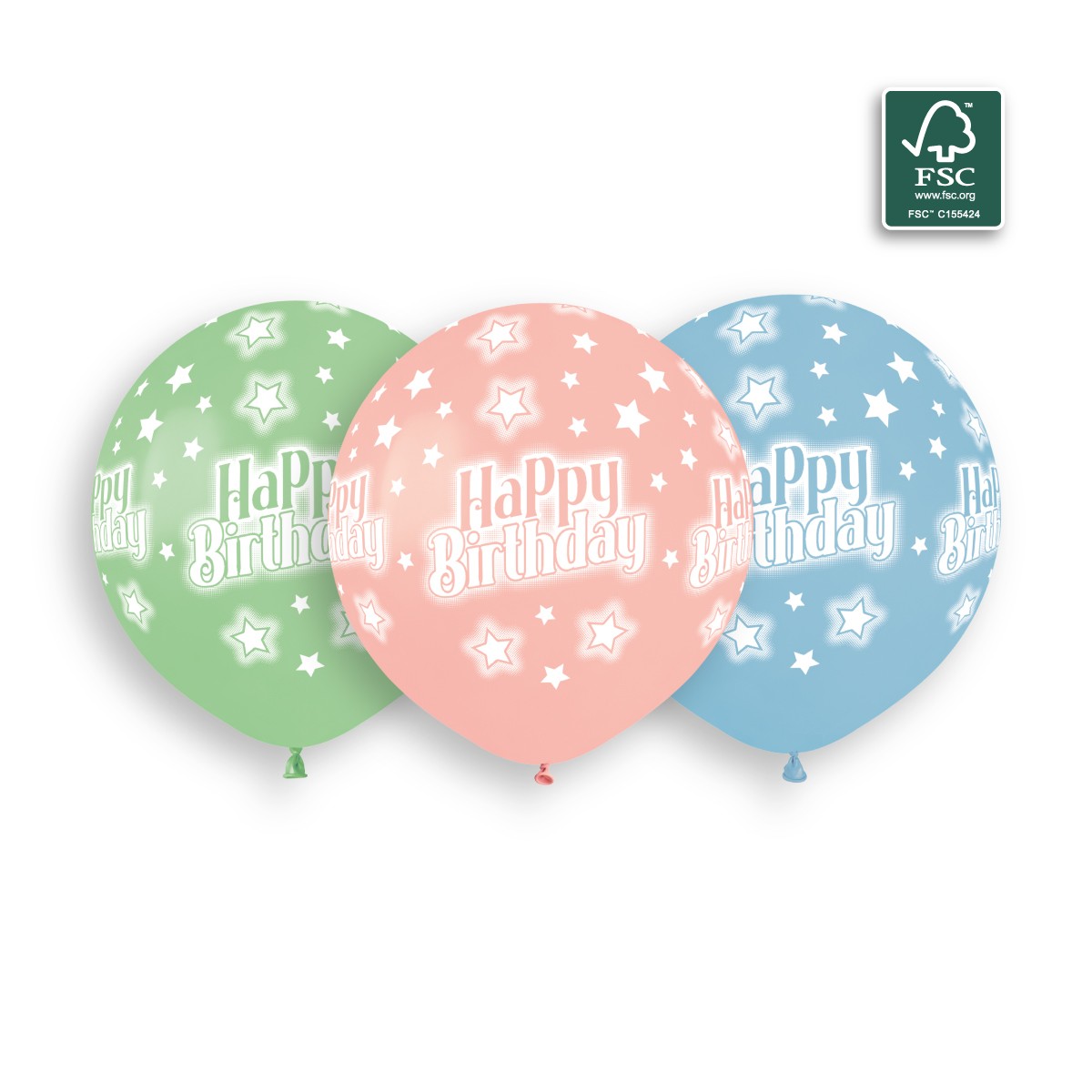 100% FSC-Certified NRL Balloons Happy Birthday