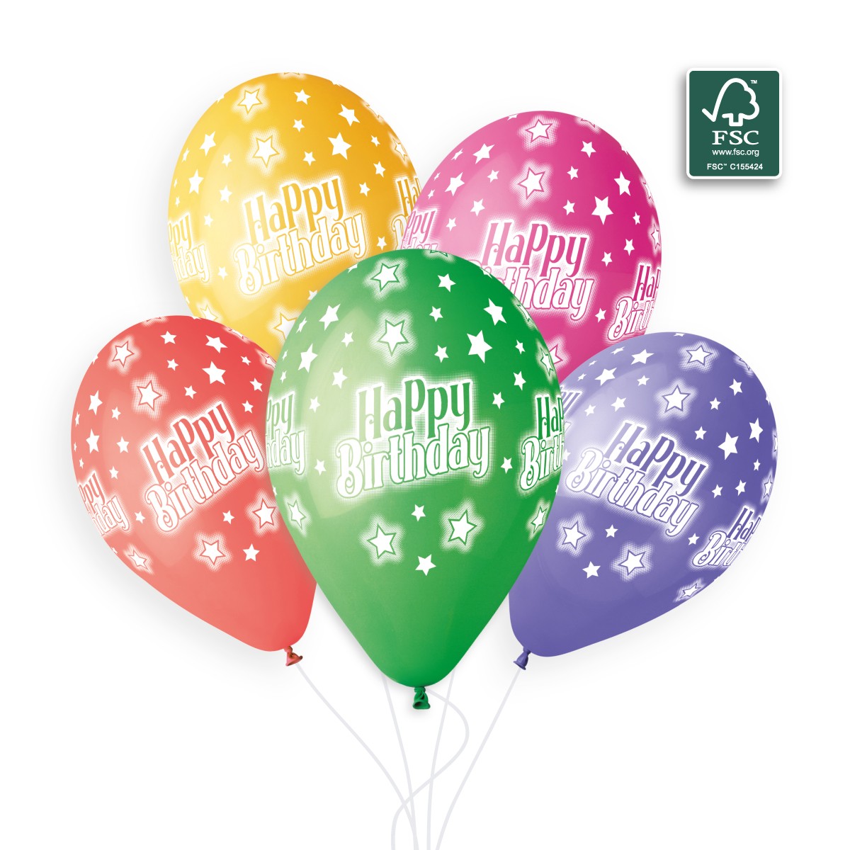 100% FSC-Certified NRL Balloons Happy Birthday