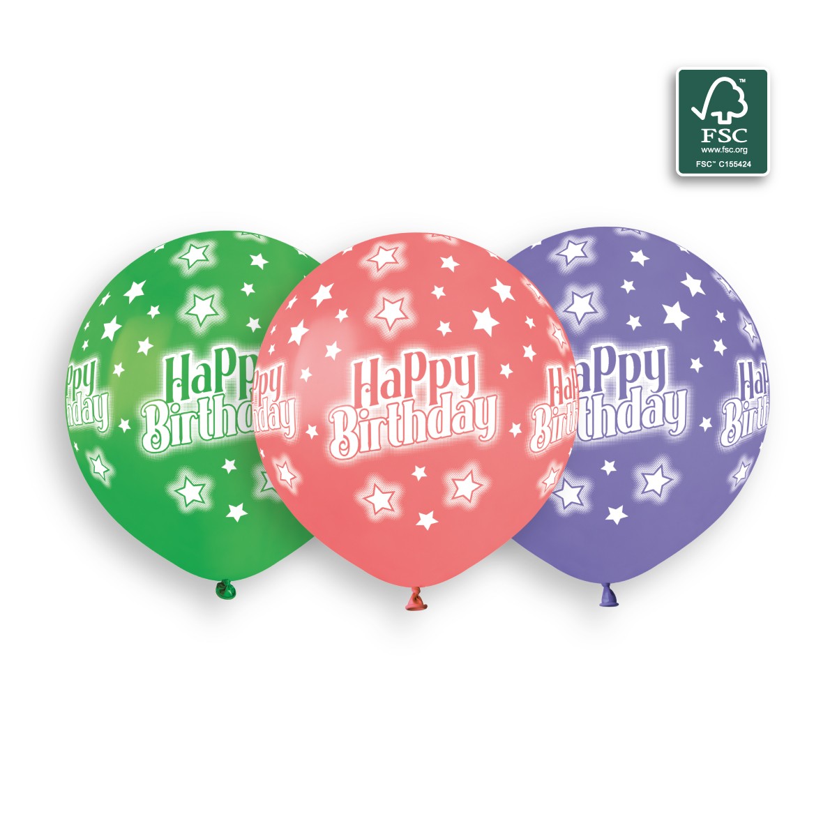 100% FSC-Certified NRL Balloons Happy Birthday