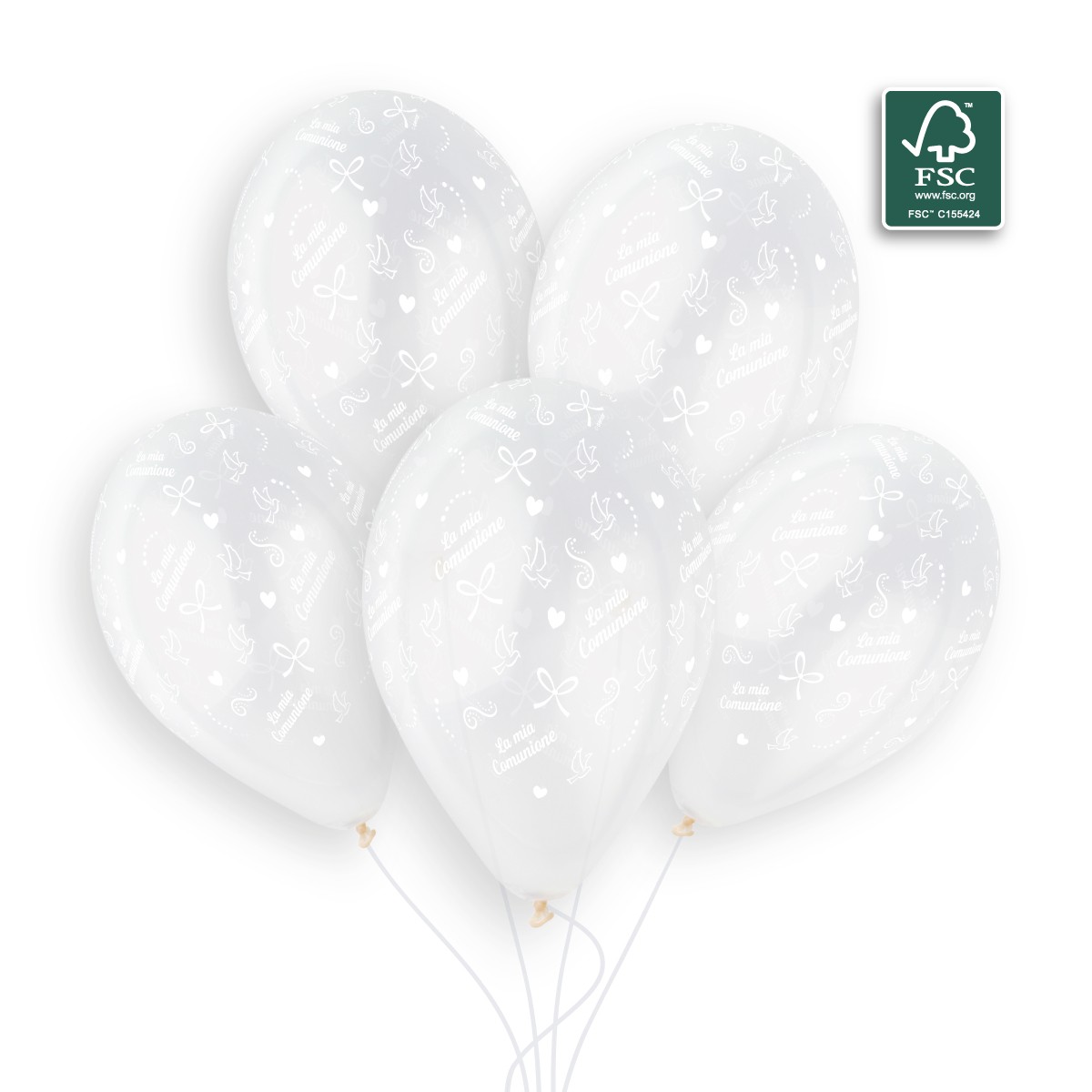 100% FSC-Certified NRL Balloons La Mia Comunione