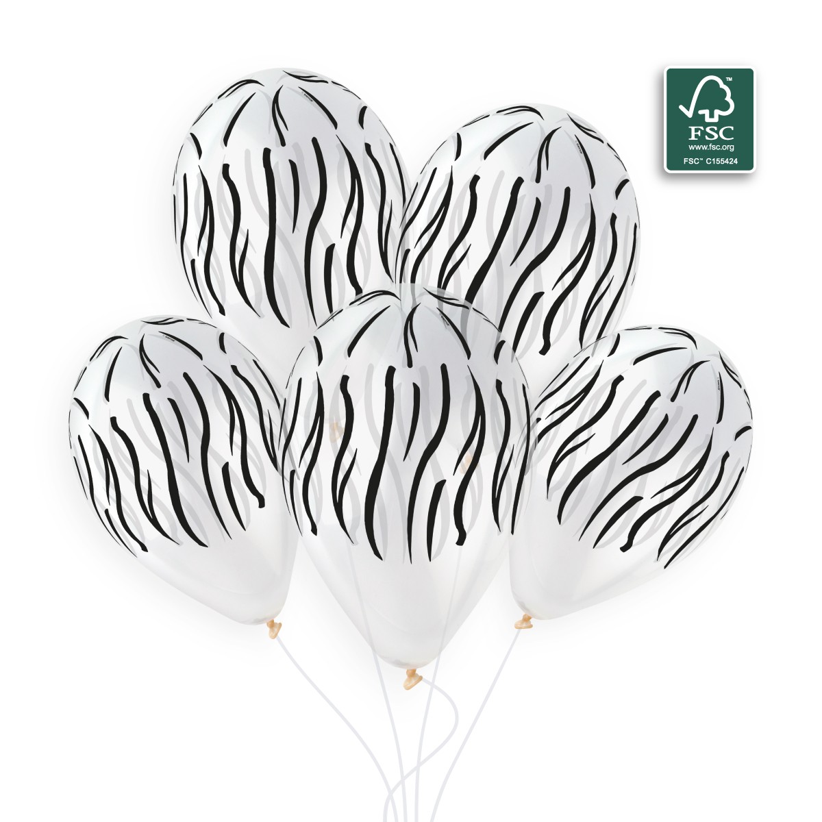 100% FSC-Certified NRL Balloons Animal Stripes