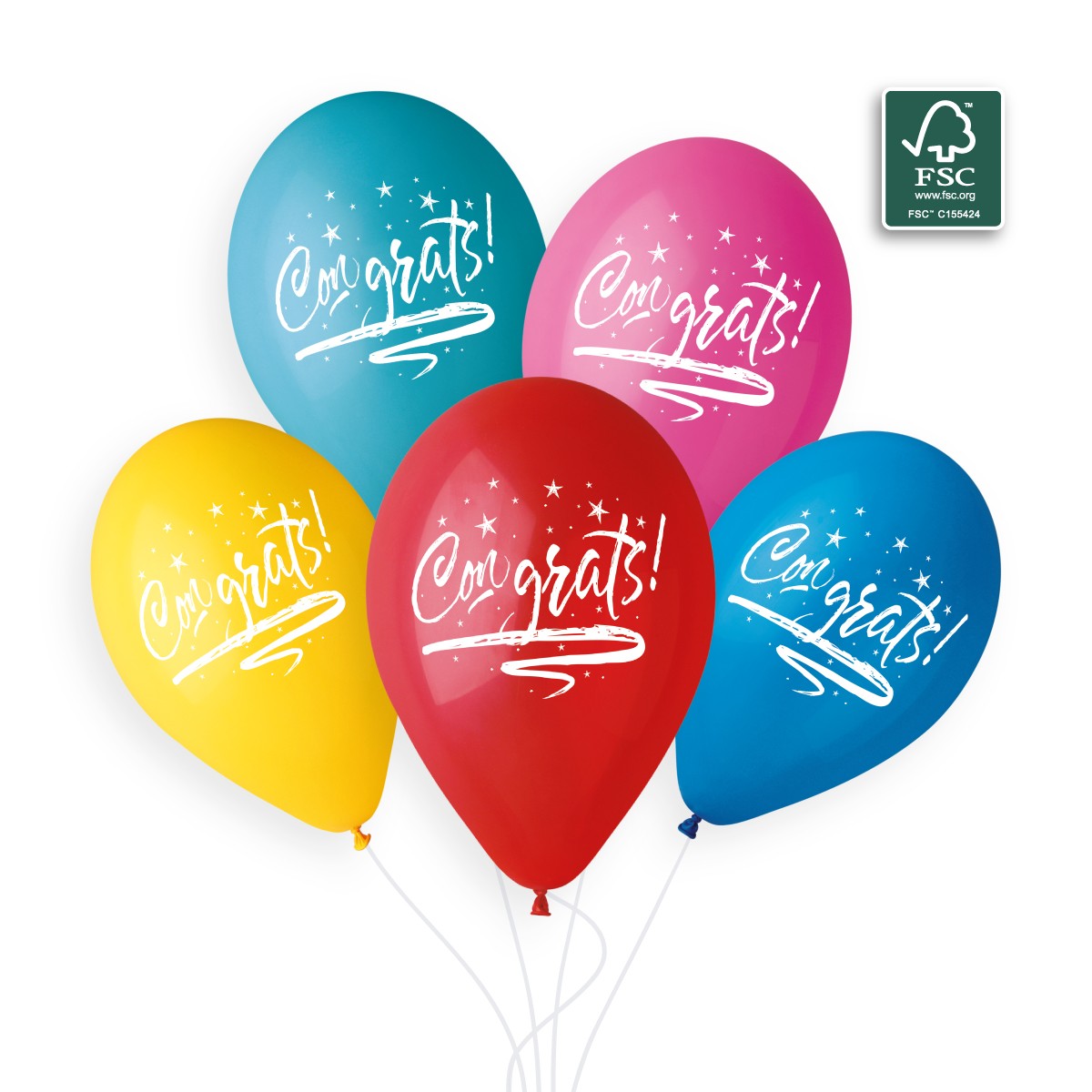 100% FSC-Certified NRL Balloons Congrats