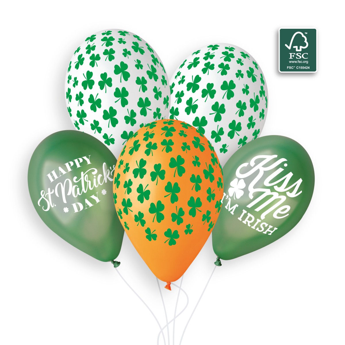 100% FSC-Certified NRL Happy St. Patrick's day & Lucky Clovers