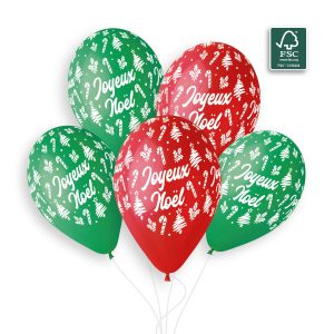 100% FSC-Certified NRL Balloons Joyeux Noël