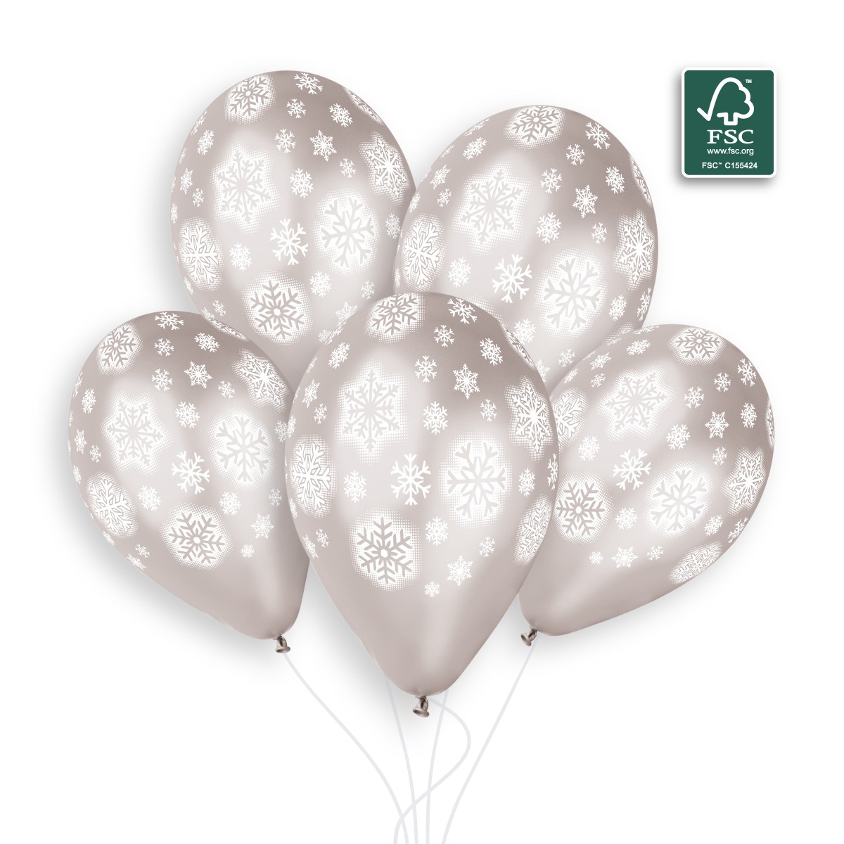 100% FSC-Certified NRL Balloons Snowflakes