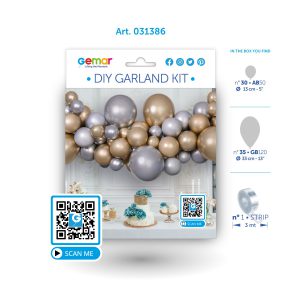 DIY Garland Kit Shiny Gold & Shiny Silver