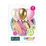 100% FSC-Certified NRL Balloons Assorted for Women Gold Confetti
