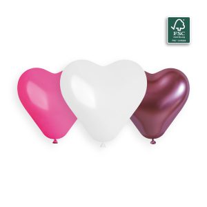 100% FSC-Certified NRL Balloons Assorted Hearts