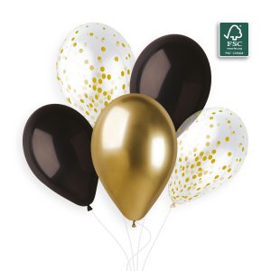 100% FSC-Certified NRL Balloons Gold Confetti