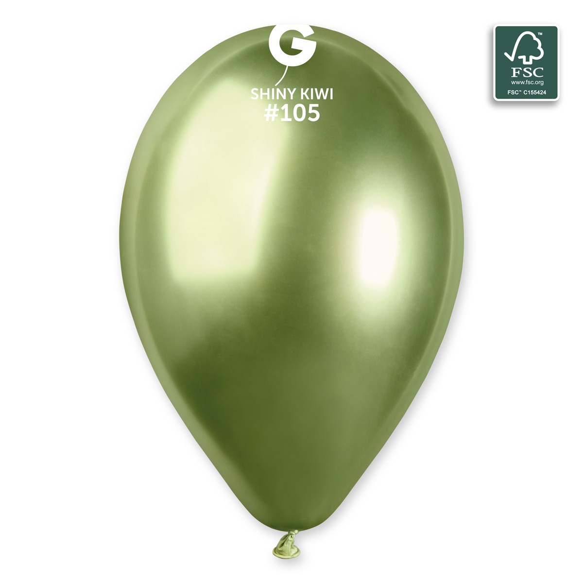 100% FSC-Certified NRL Balloons Shiny Kiwi