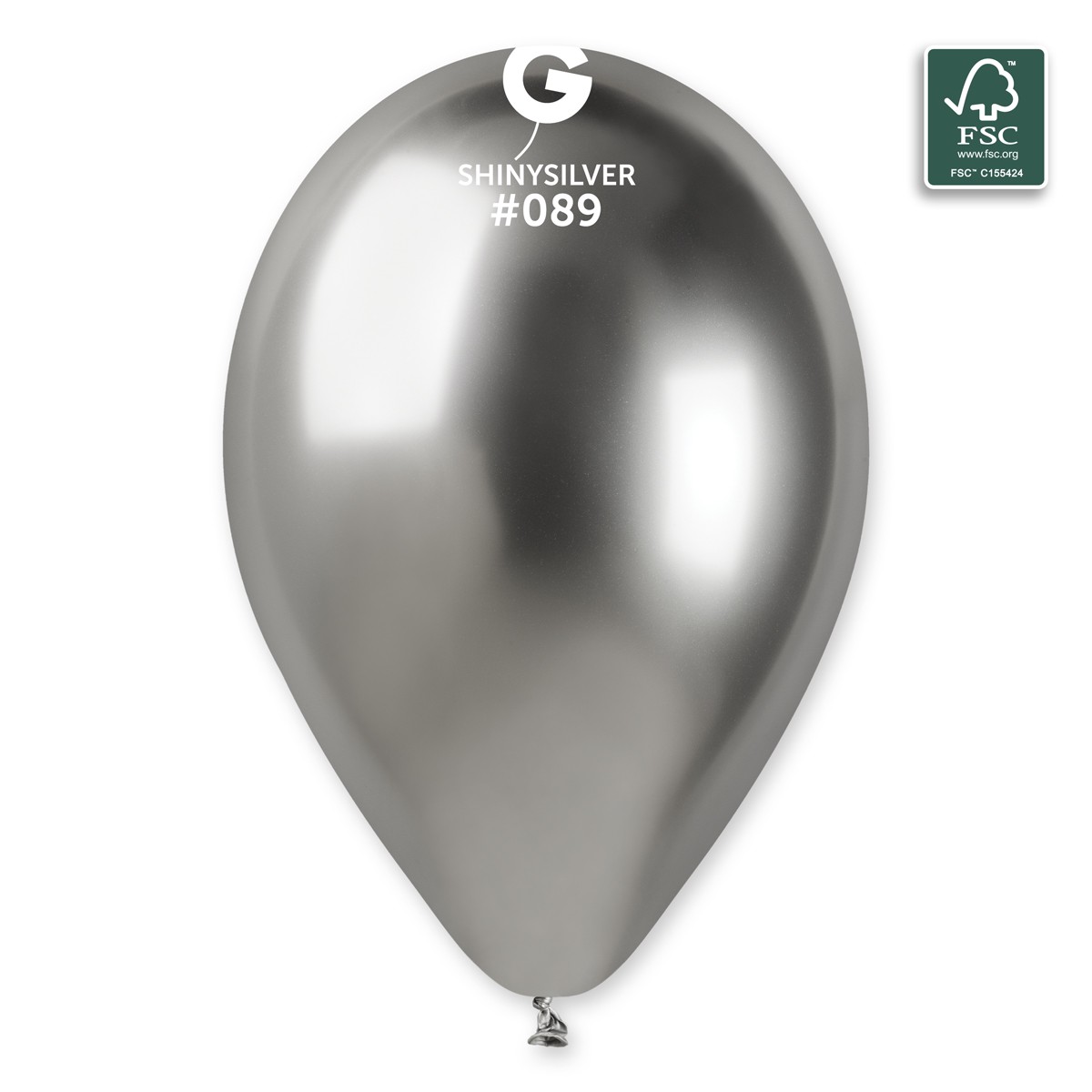 100% FSC-Certified NRL Balloons Shiny Silver